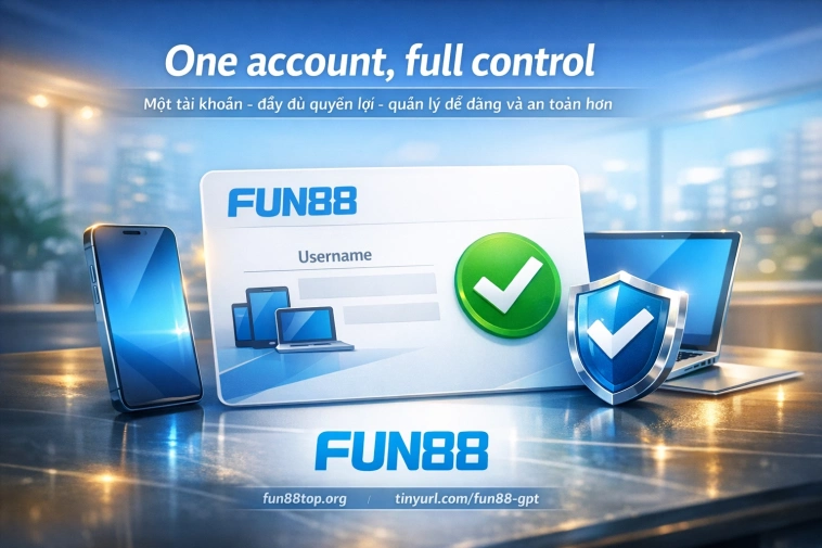 quy định tài khoản Fun88 một người một tài khoản bảo mật