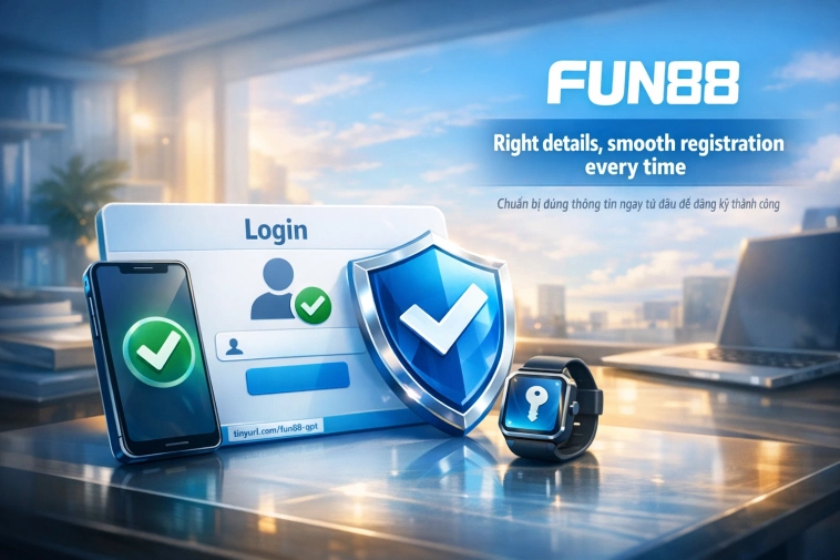 điều kiện và thông tin cần chuẩn bị đăng ký tài khoản Fun88
